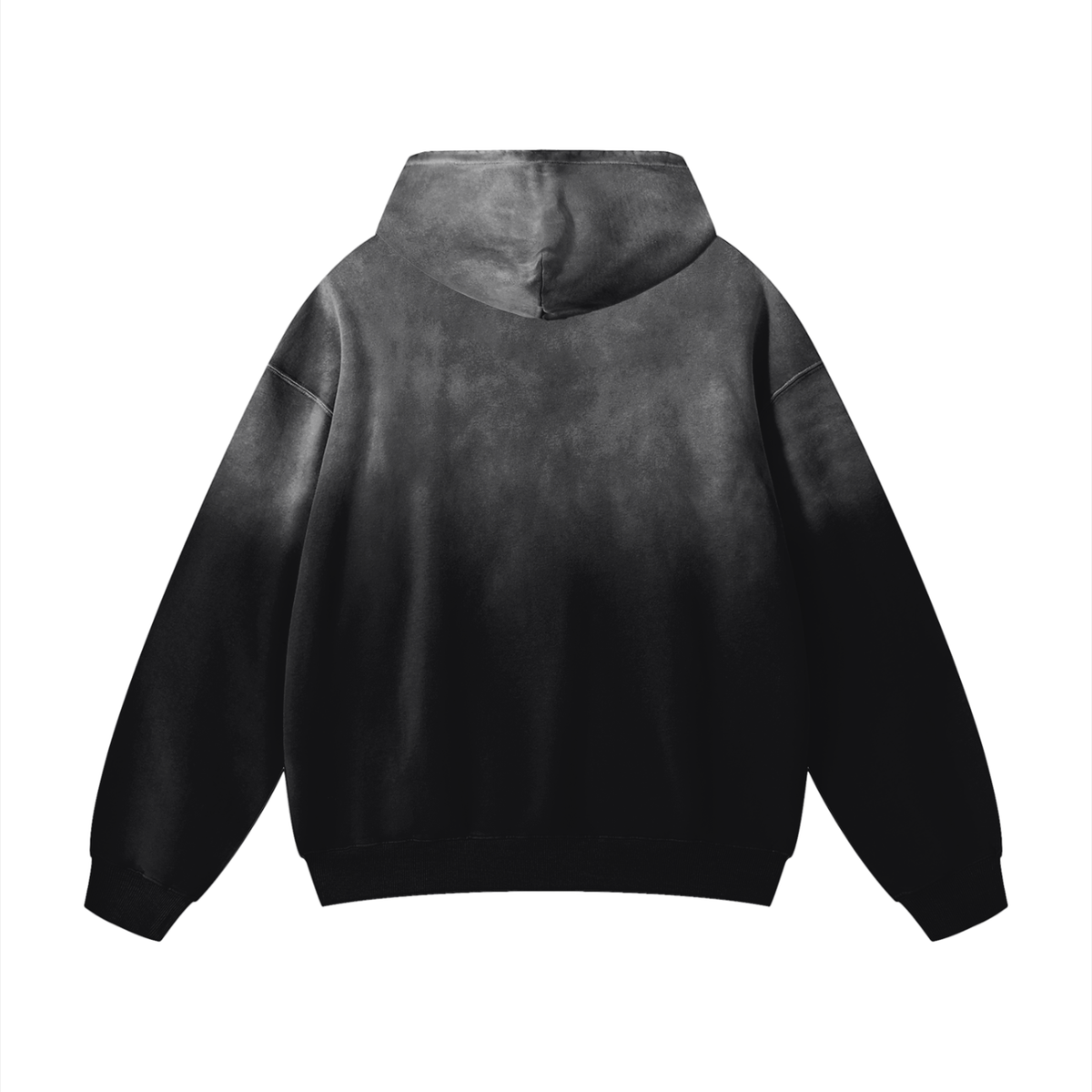 "Unapologetic" heavyweight sunfade hoodie by ArtistNatalie, back view