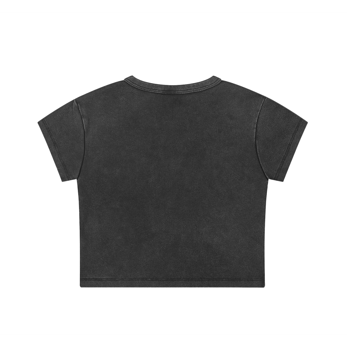 "Dragonfly" acid-washed crop top by ArtistNatalie, back view