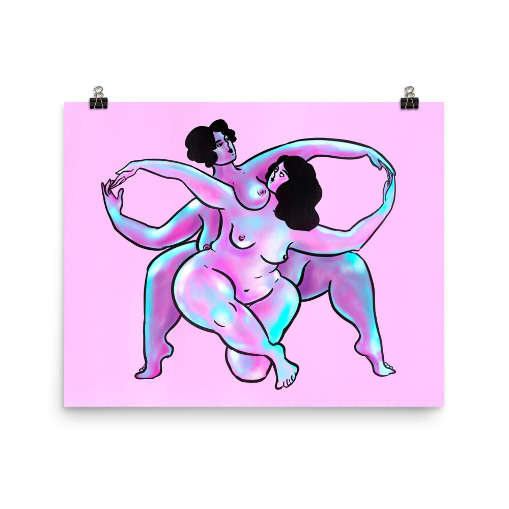 "Give and Take" art print by ArtistNatalie, print detail
