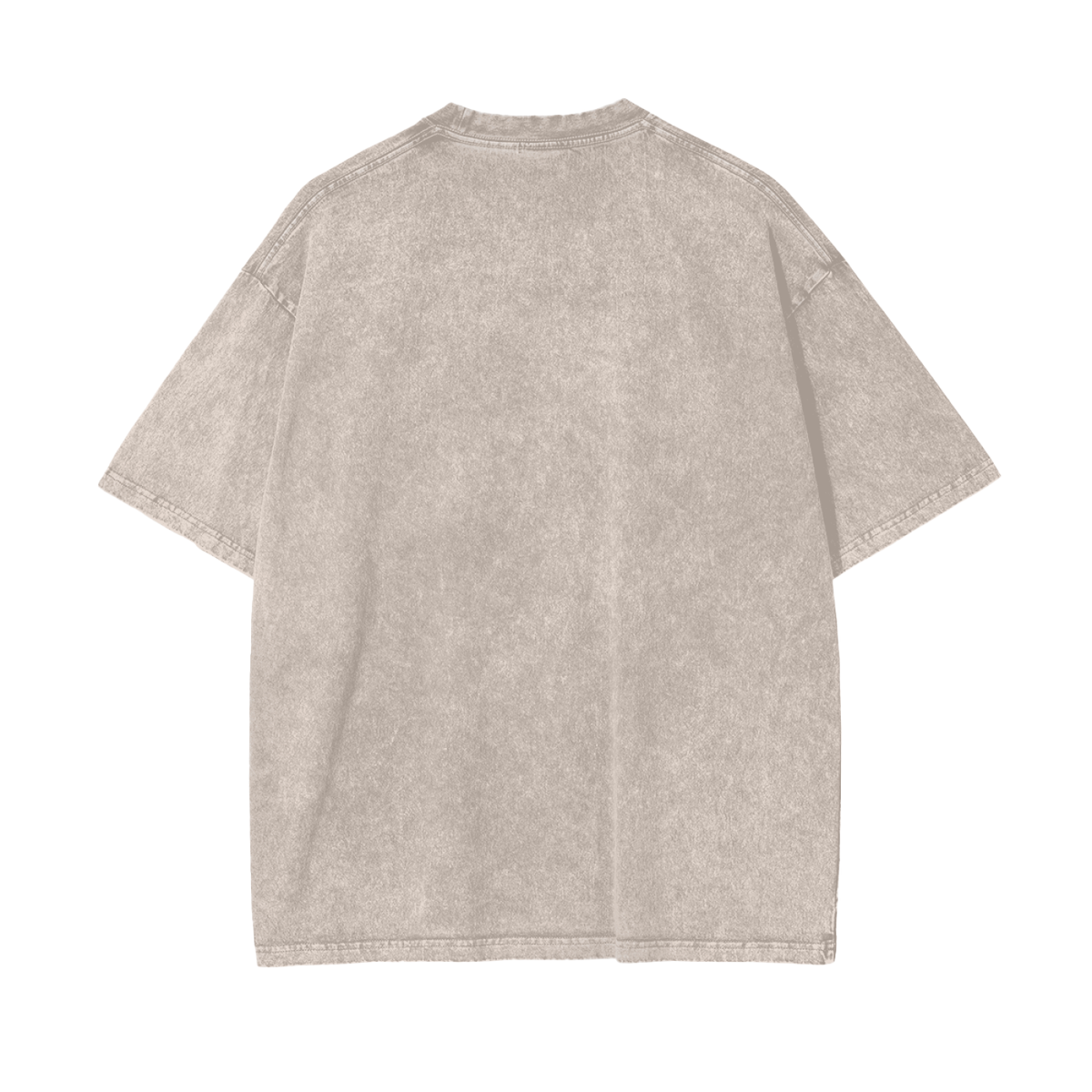 "Rosewater" acid-washed heavyweight cotton tee by ArtistNatalie, back view
