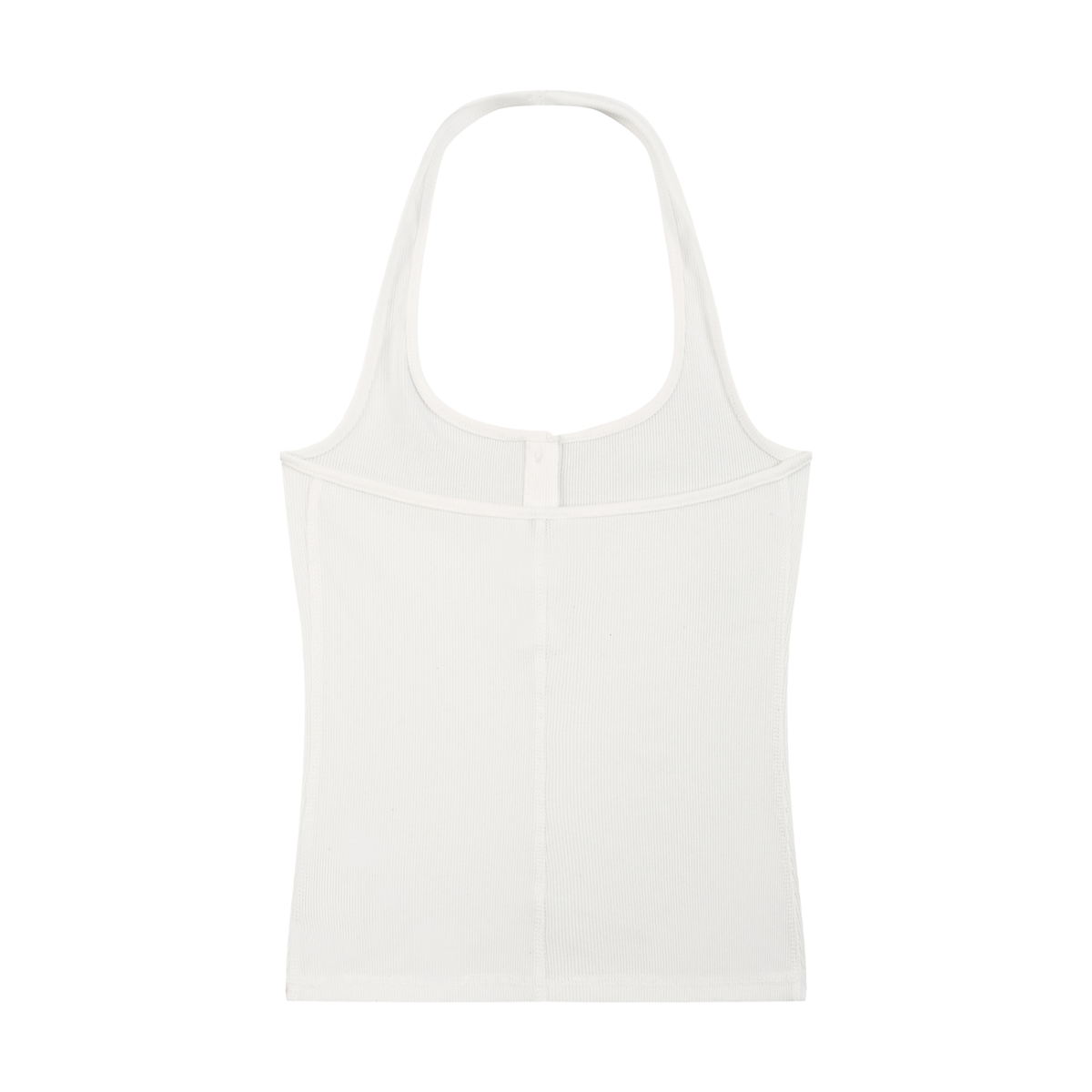 "Into The Unknown" fitted halter top by ArtistNatalie, back view