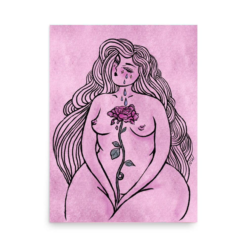 "Rosewater" art print by ArtistNatalie, size options