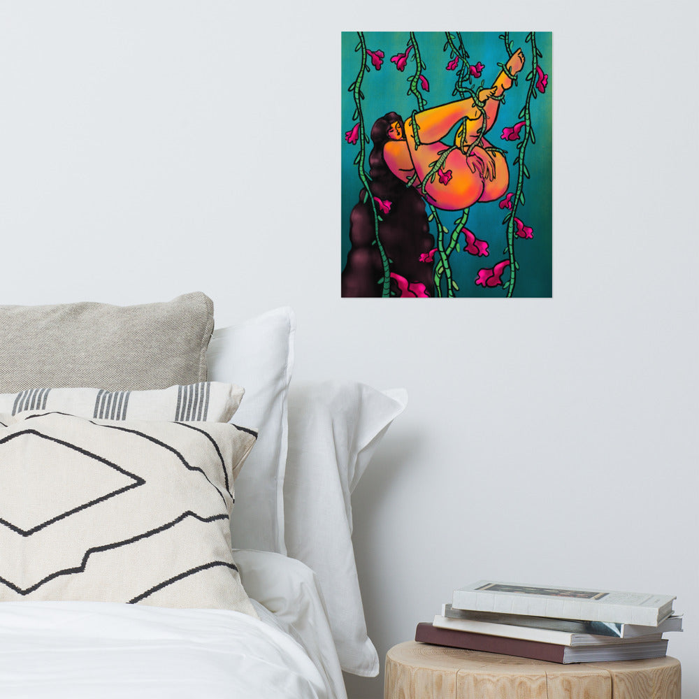 "Caught Up" art print by ArtistNatalie, print detail