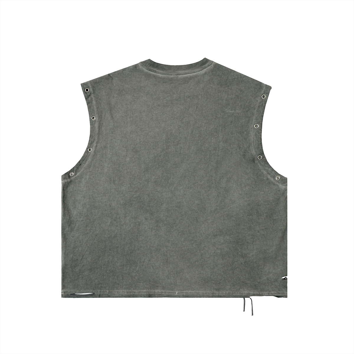 "Sun Face" distressed eyelet tank by ArtistNatalie, photo 2