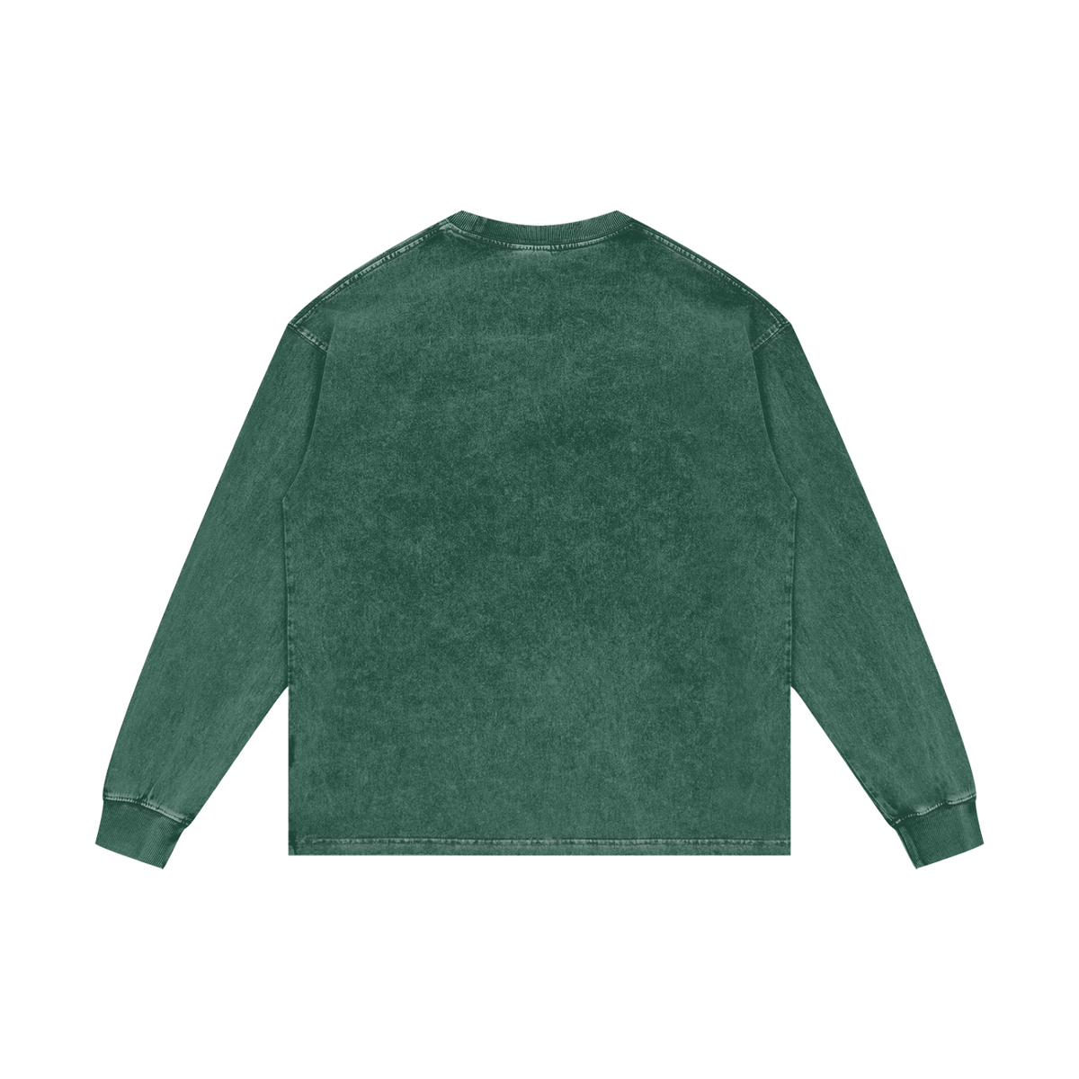 "Luna Moth" acid washed cotton long sleeve tee by ArtistNatalie, photo 2