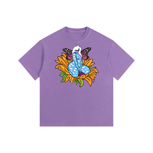 "Fairy" retro washed cotton tee by ArtistNatalie