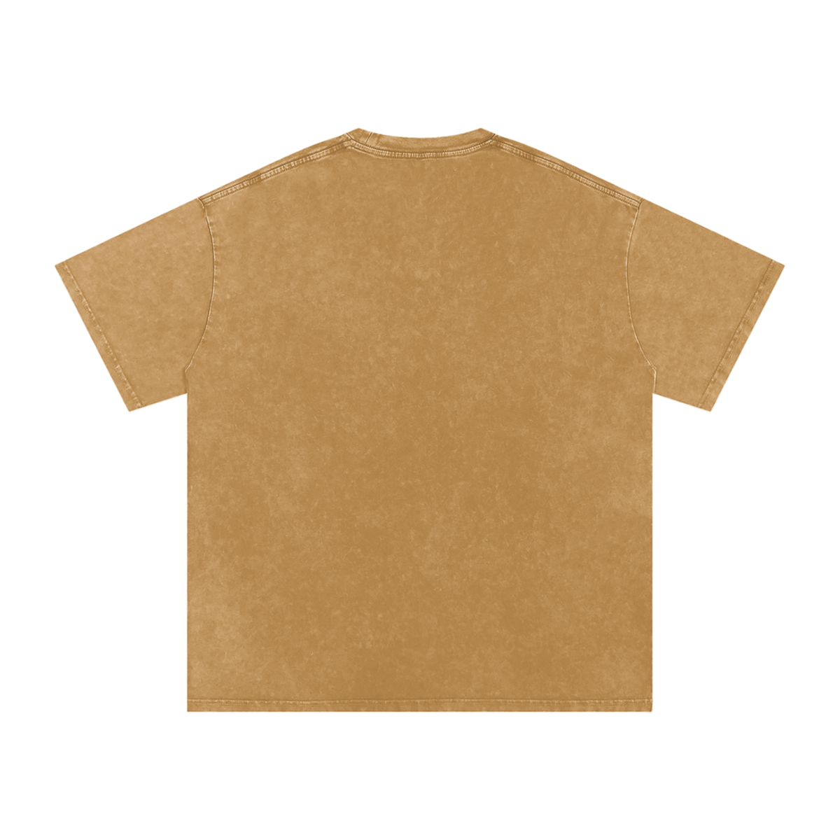 "Center" acid-washed heavyweight cotton tee by ArtistNatalie, back view