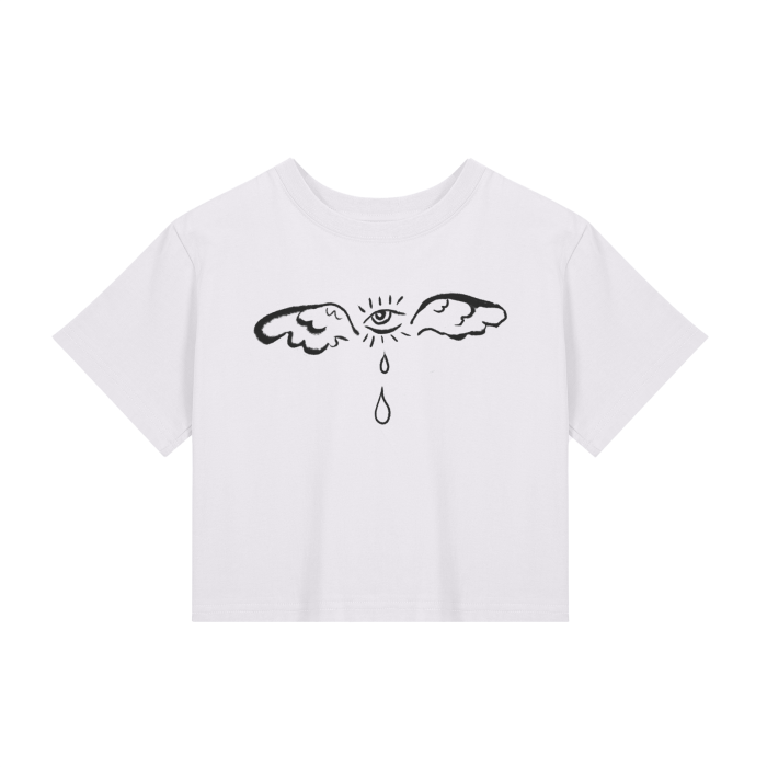 "Fly" fitted baby tee by ArtistNatalie, front view