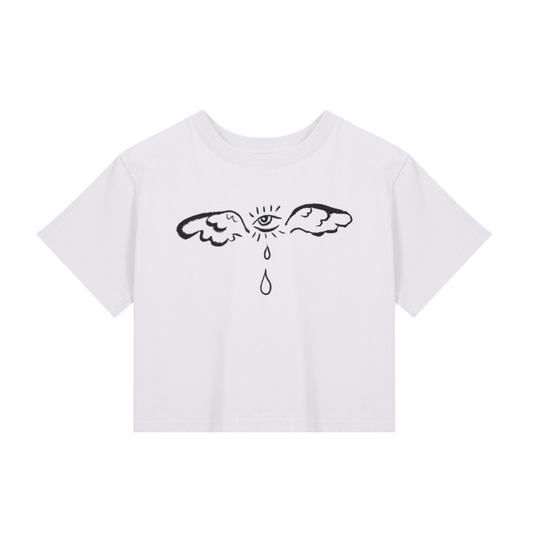 "Fly" fitted baby tee by ArtistNatalie, front view