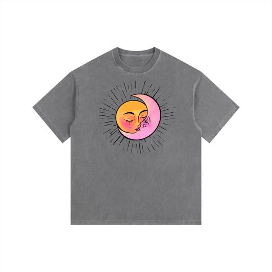 "The Greatest Romance" retro washed cotton tee by ArtistNatalie