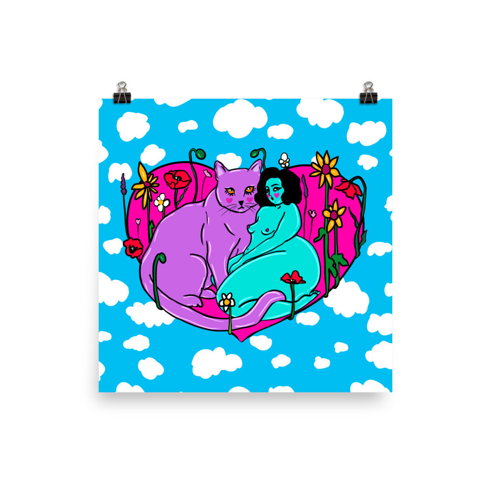 "Belong To You" art print by ArtistNatalie, framed in a room setting