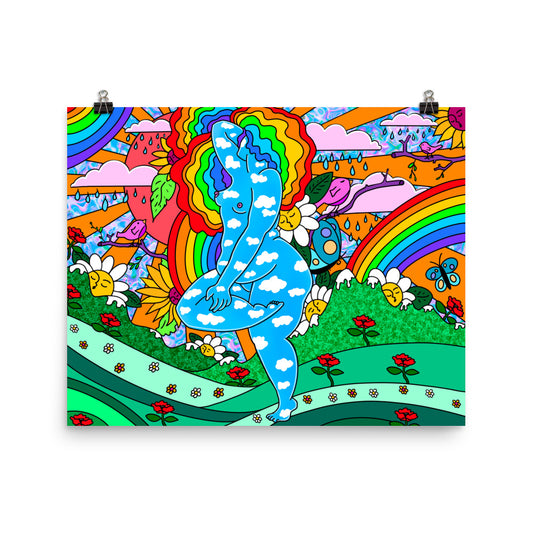 "Existential Romance" art print by ArtistNatalie, print detail