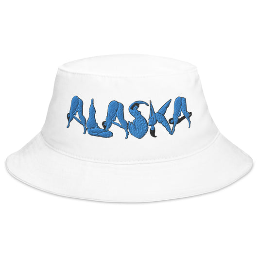 "Icy Alaska" embroidered bucket hat by ArtistNatalie