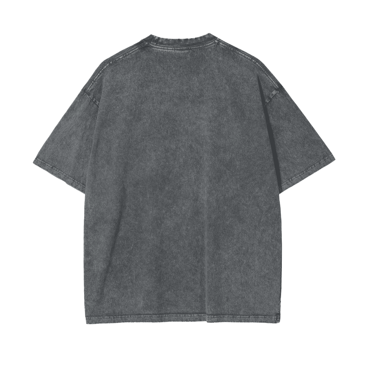 "Look Deep" acid-washed heavyweight cotton tee by ArtistNatalie, back view