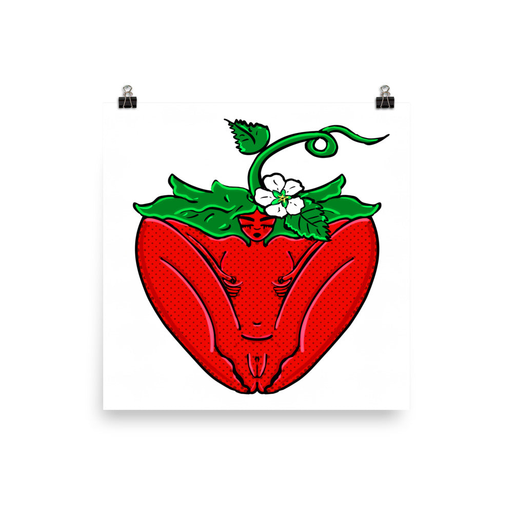 "Strawberry" art print by ArtistNatalie, photo 4