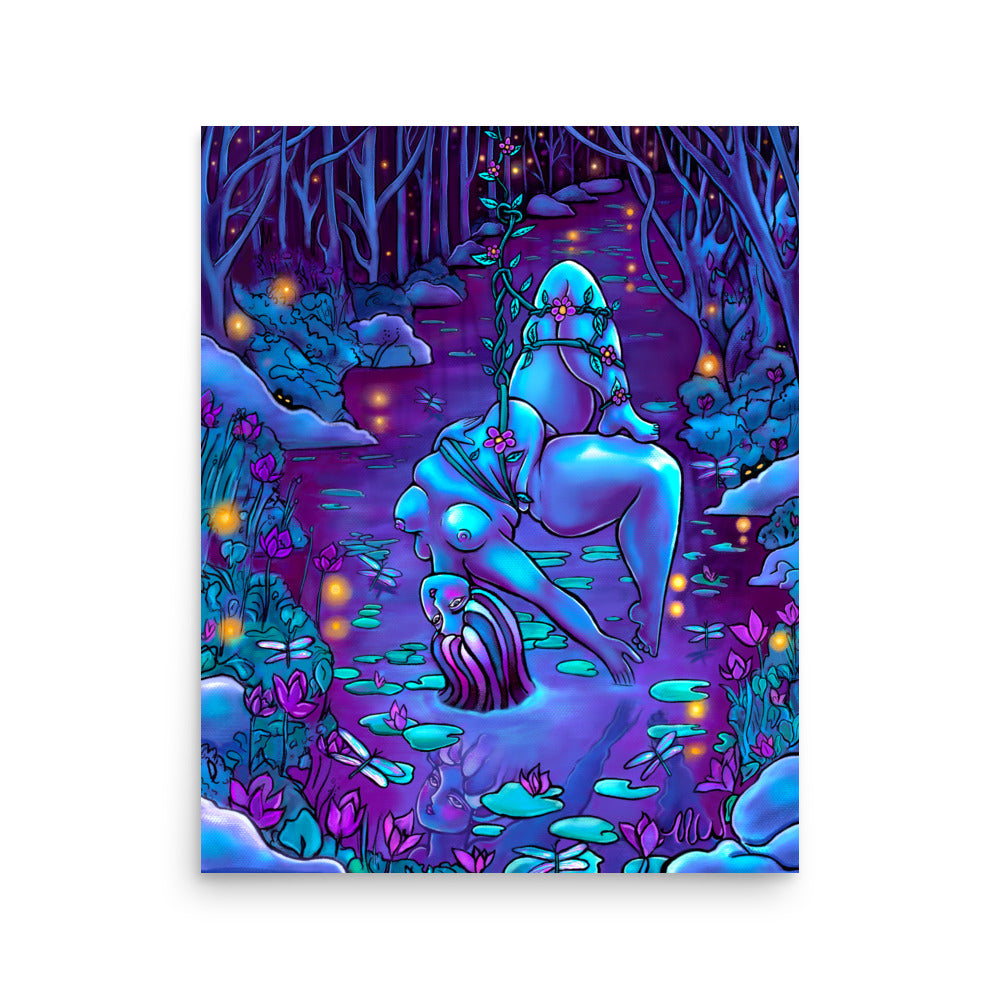 "The Softest Thing In The World" art print by ArtistNatalie, framed in a room setting