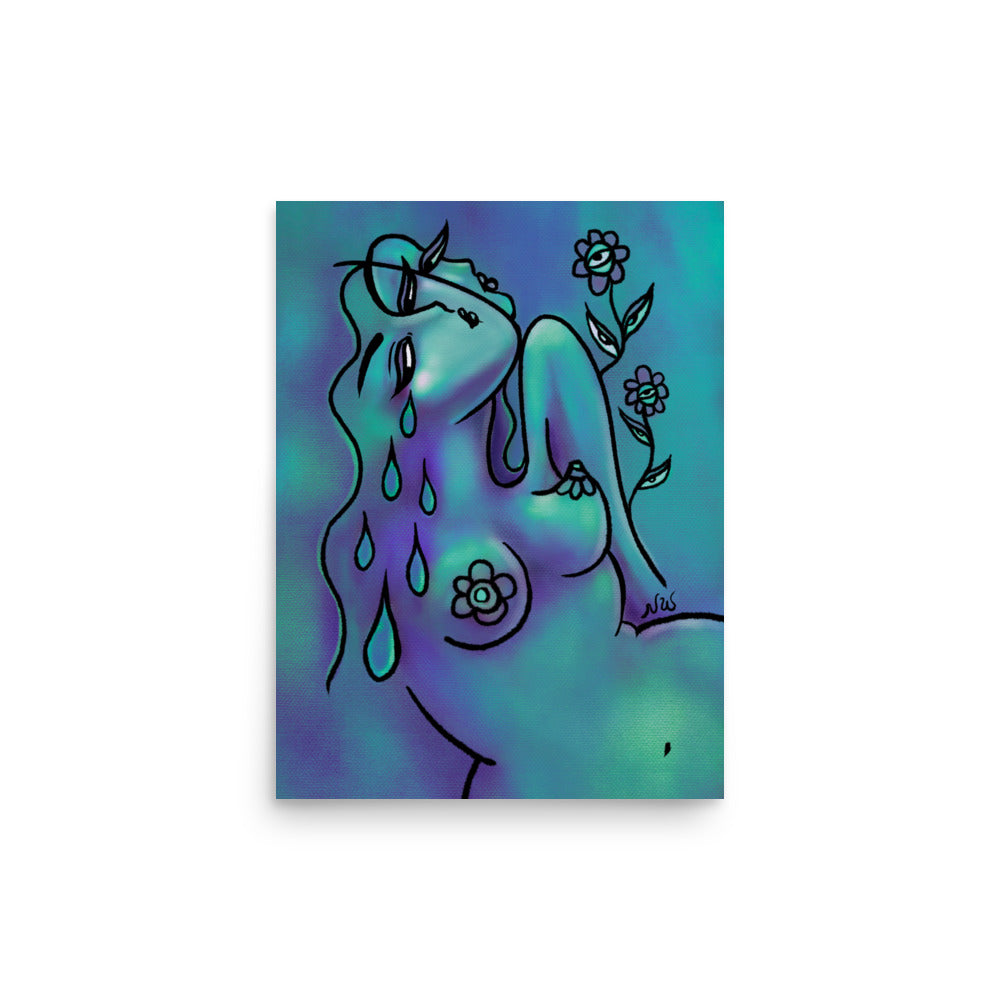 "Watch Over Me" art print by ArtistNatalie, print detail