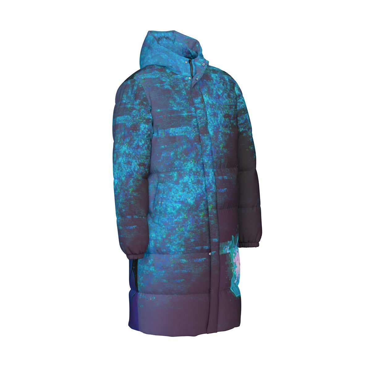 "Energy" long down puffer coat by ArtistNatalie, photo 8