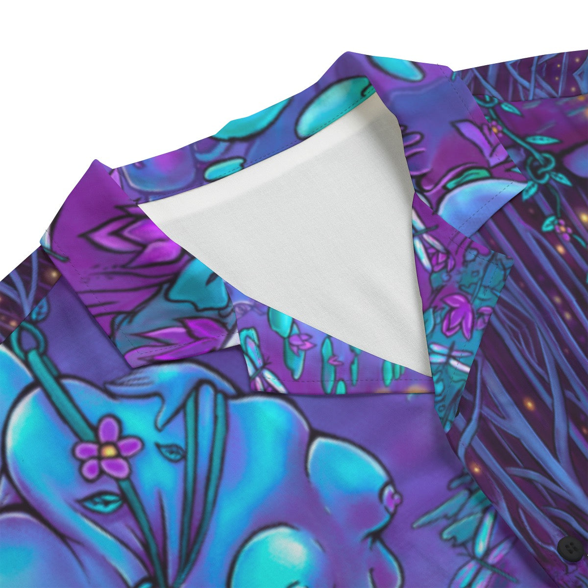 "The Softest Thing in the World" rayon button up shirt by ArtistNatalie, styled view