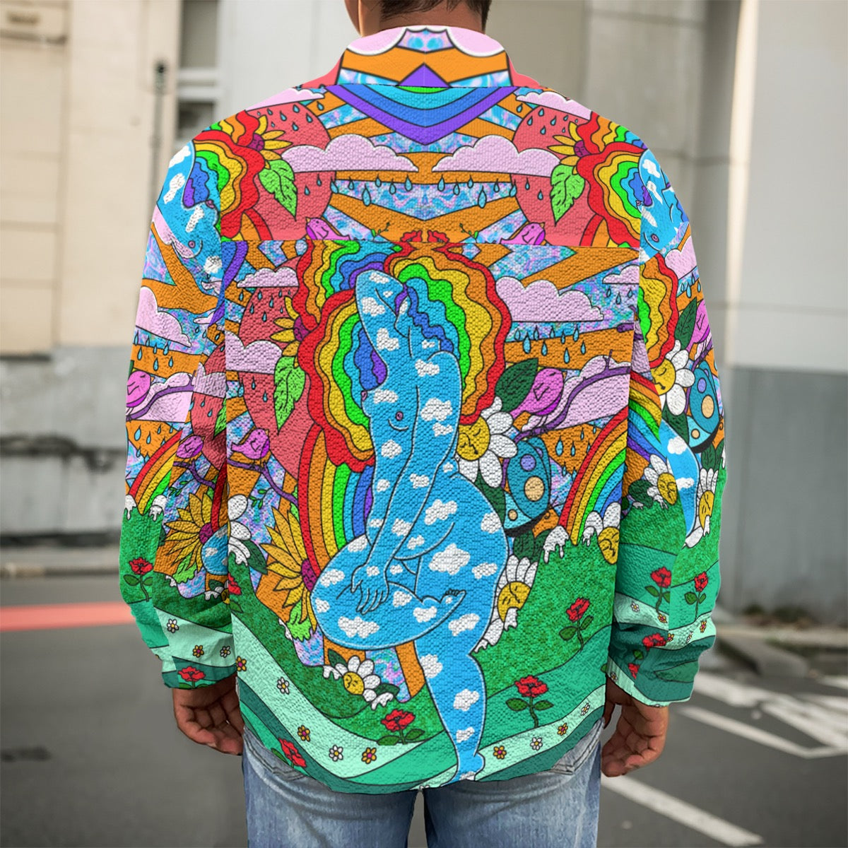 "Everything All At Once" jacket by ArtistNatalie, detail view