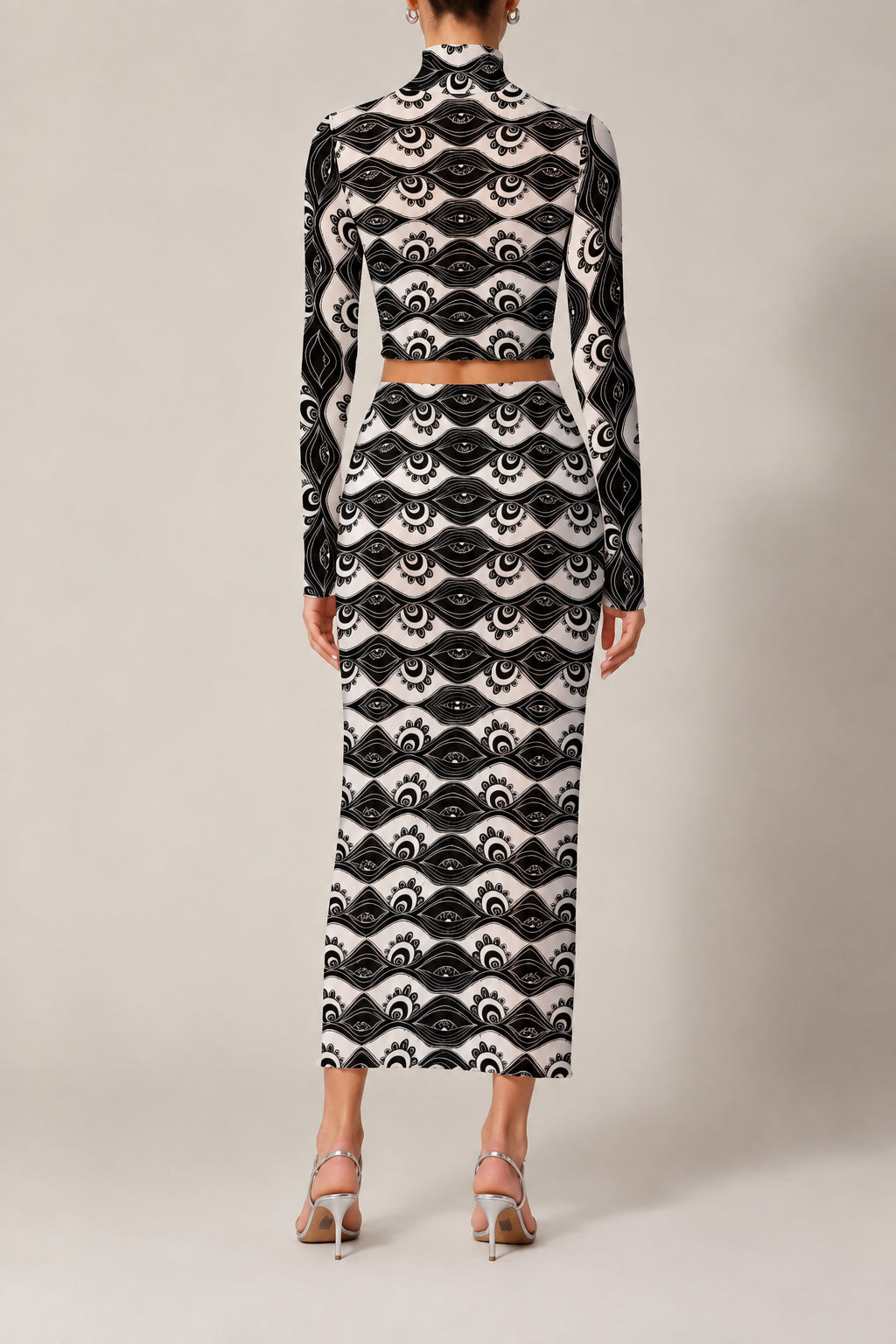 "Eyes on Me" mesh top and skirt set by ArtistNatalie, styled view