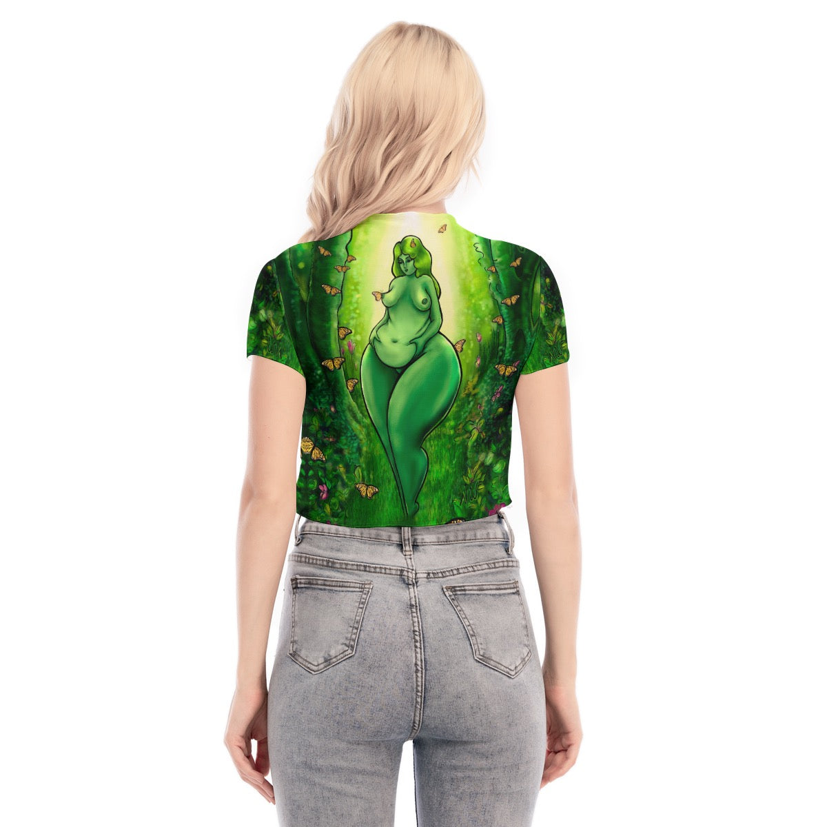 "Body of Light" mesh ultra-cropped top by ArtistNatalie, styled view