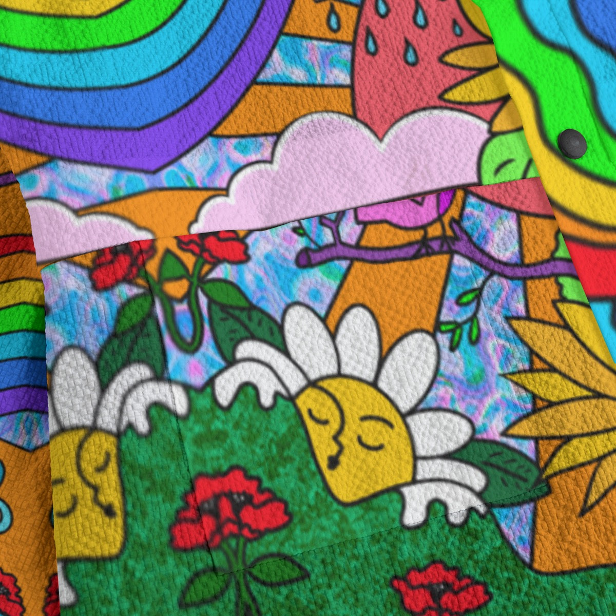 "Everything All At Once" jacket by ArtistNatalie, close-up view