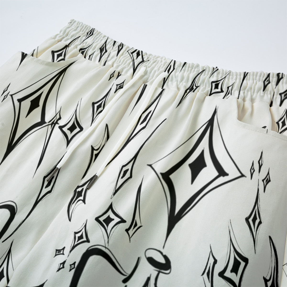 "Starry" cotton straight leg pants by ArtistNatalie, front view