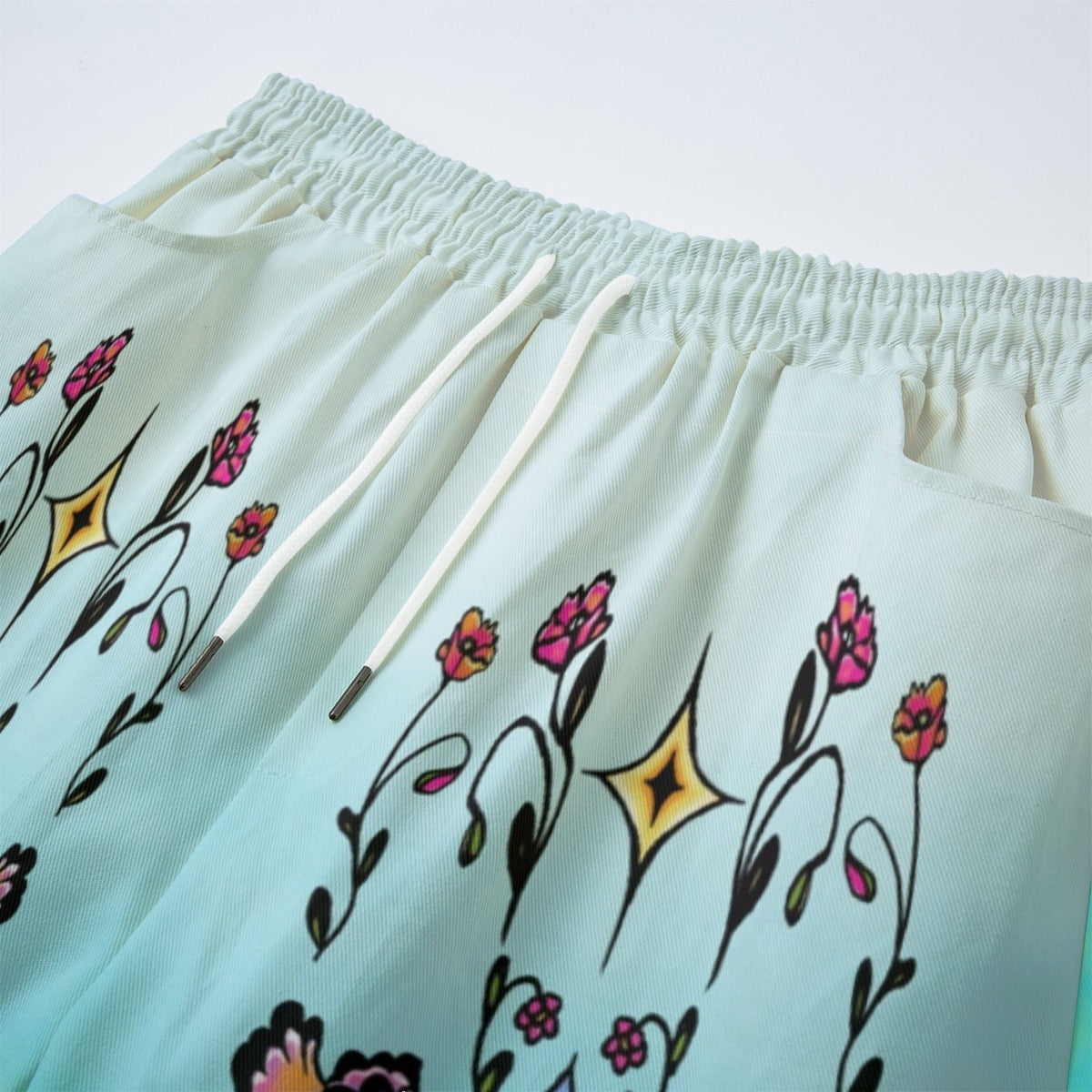 "Look Deep" cotton straight leg pants by ArtistNatalie, styled view