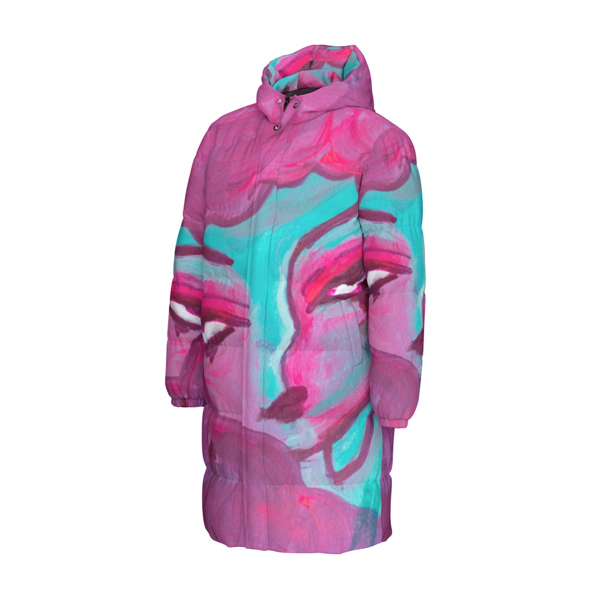 "Zoom Out" long down puffer coat by ArtistNatalie, photo 8