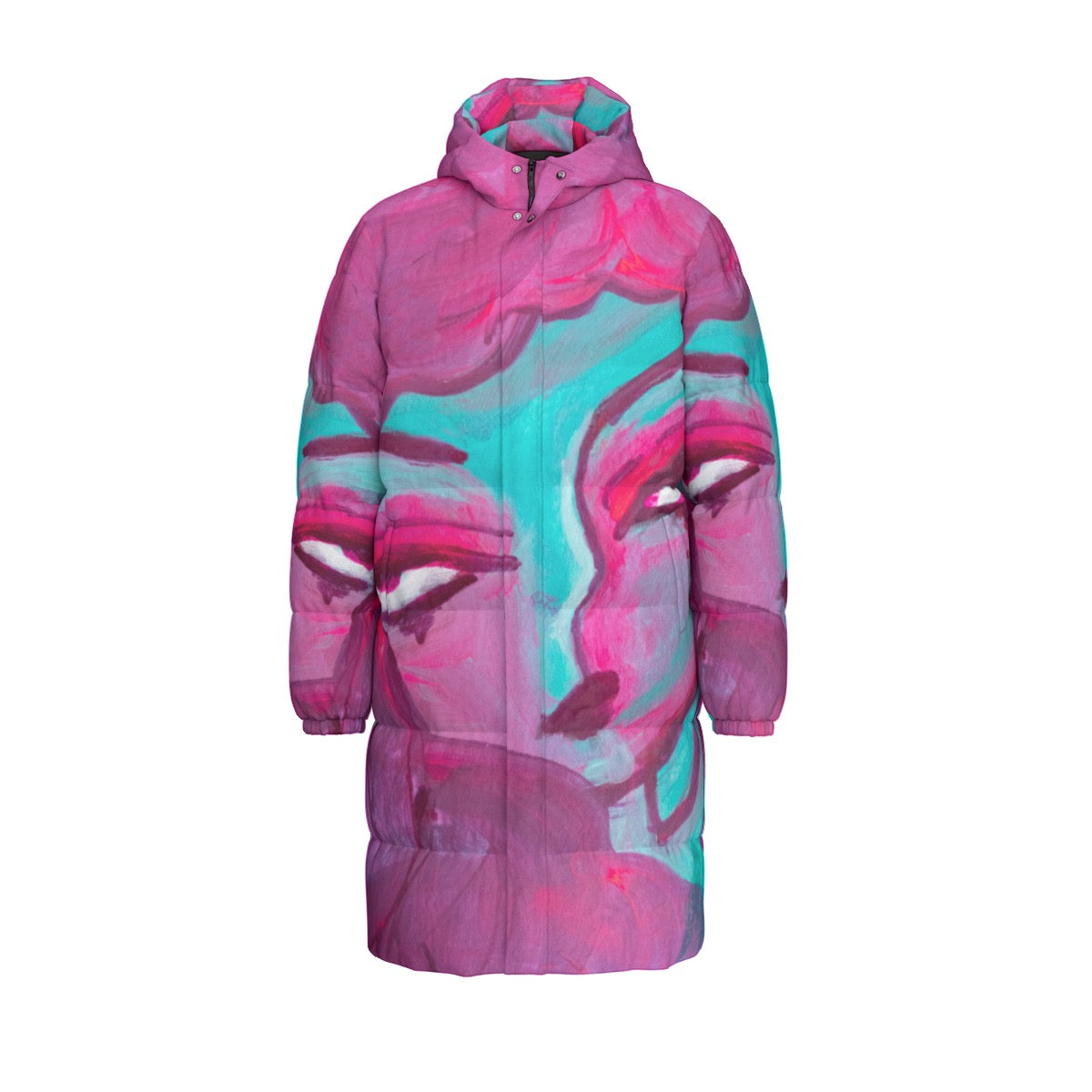 "Zoom Out" long down puffer coat by ArtistNatalie, photo 7