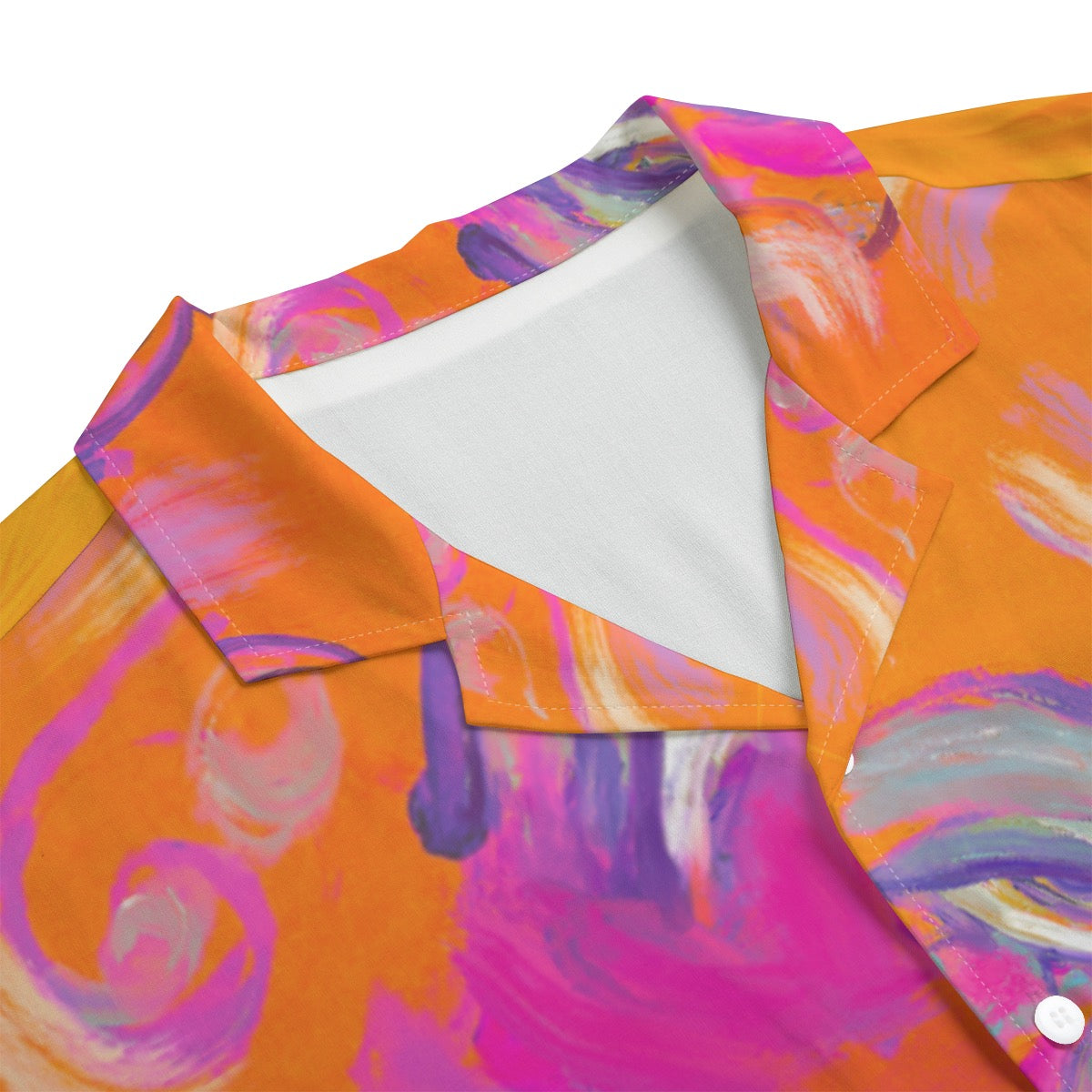 "In the Moment" rayon button up shirt by ArtistNatalie, styled view