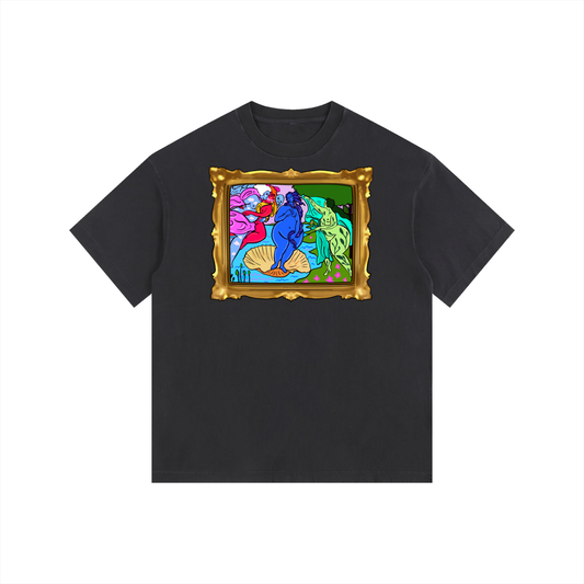 "Adaptation of Venus" retro washed cotton tee by ArtistNatalie