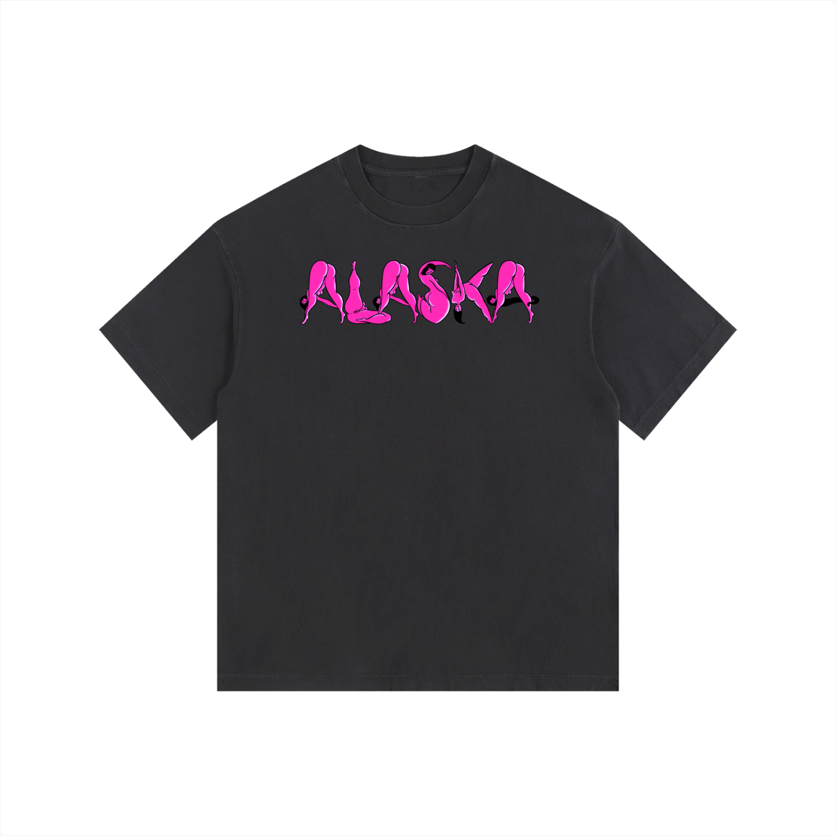 "Alaska" retro washed cotton tee by ArtistNatalie