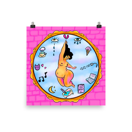 "Time to be Alive" art print by ArtistNatalie, print detail