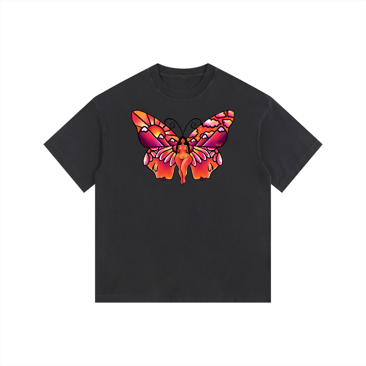 "Truest Reflection" retro washed cotton tee by ArtistNatalie, photo 7
