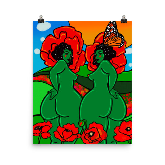 "Super Bloom" art print by ArtistNatalie, print detail