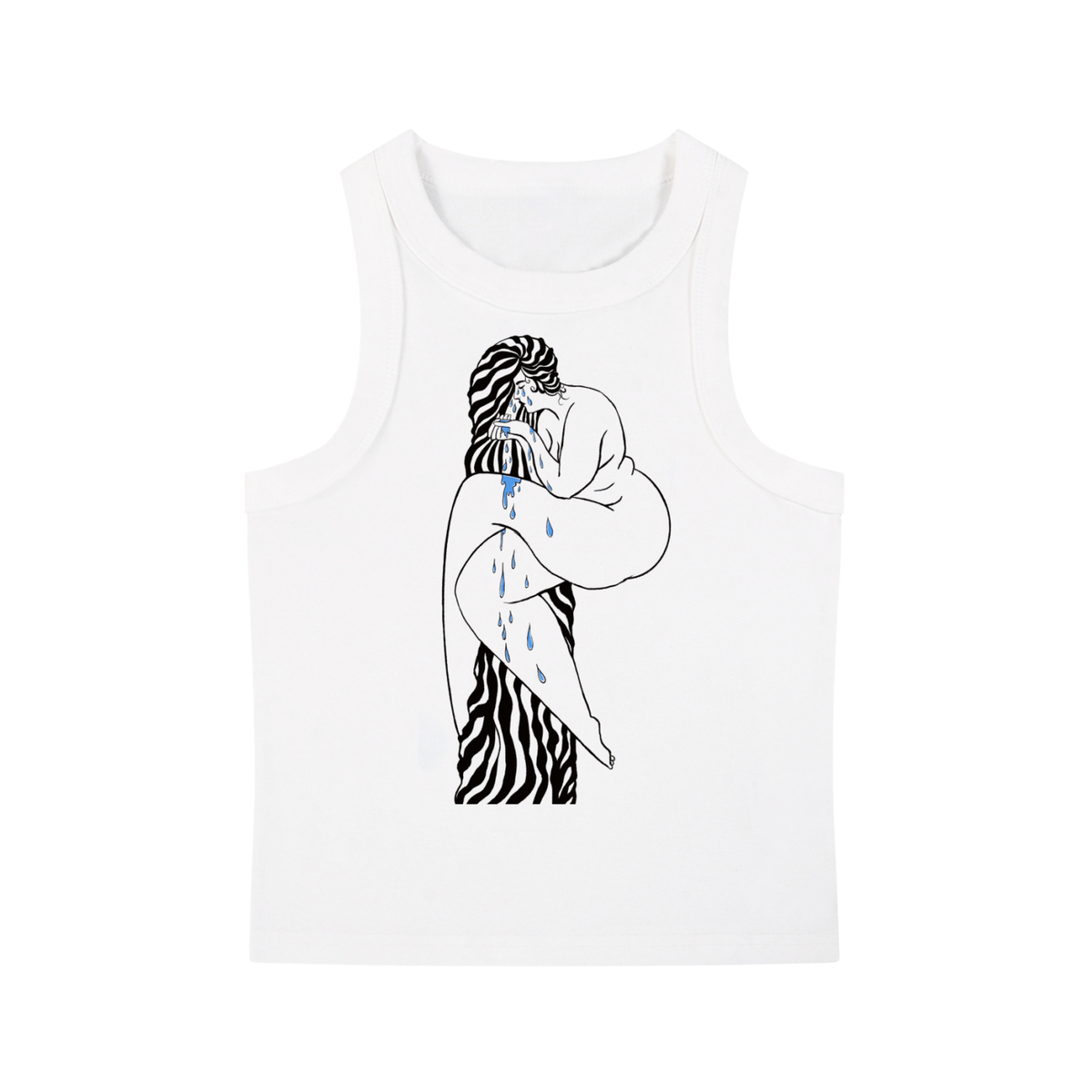 Overcome heavyweight washed tank top by ArtistNatalie, front view