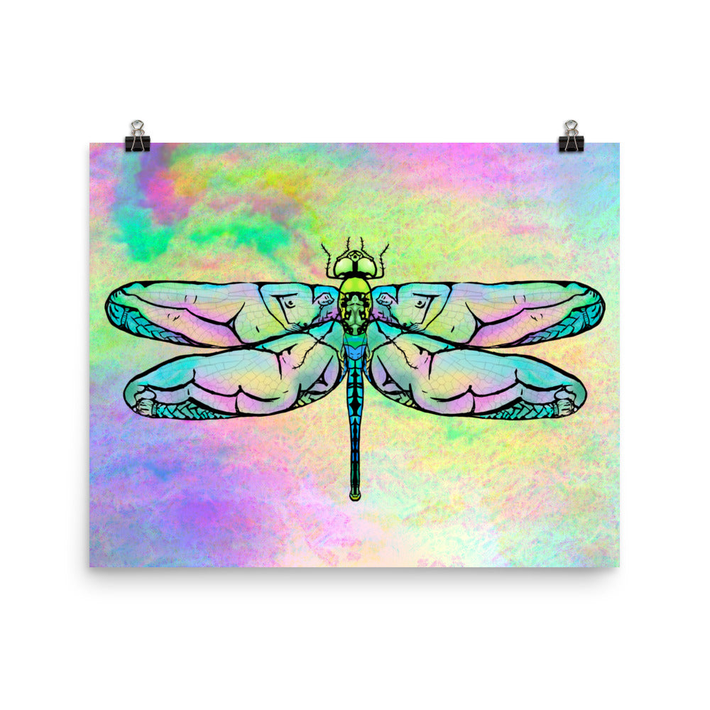 "Dragonfly" art print by ArtistNatalie, print detail