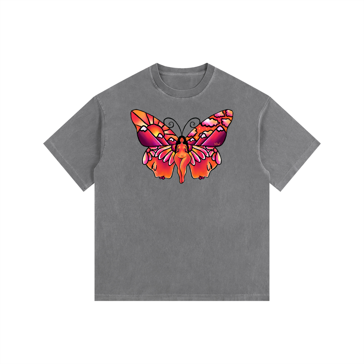 "Truest Reflection" retro washed cotton tee by ArtistNatalie, photo 5