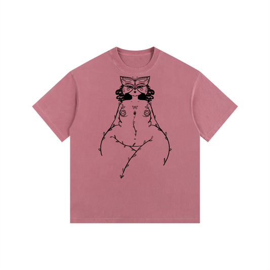 "See Me" retro washed cotton tee by ArtistNatalie