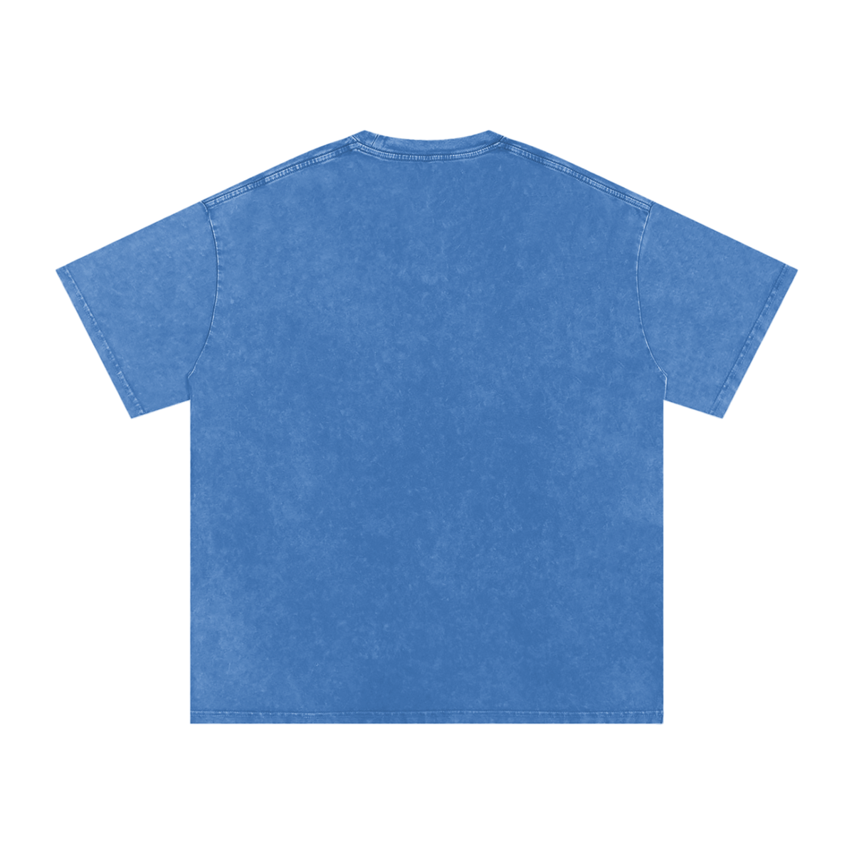 "Blossom" acid-washed heavyweight cotton tee by ArtistNatalie, back view