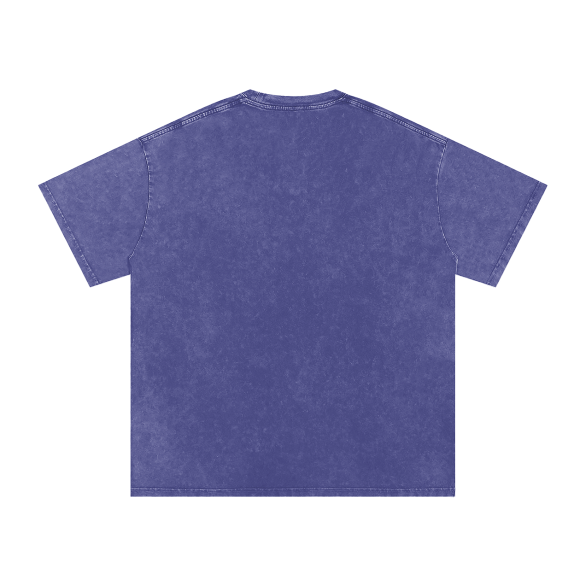 "Cloud Girls Club" acid-washed heavyweight cotton tee by ArtistNatalie, back view