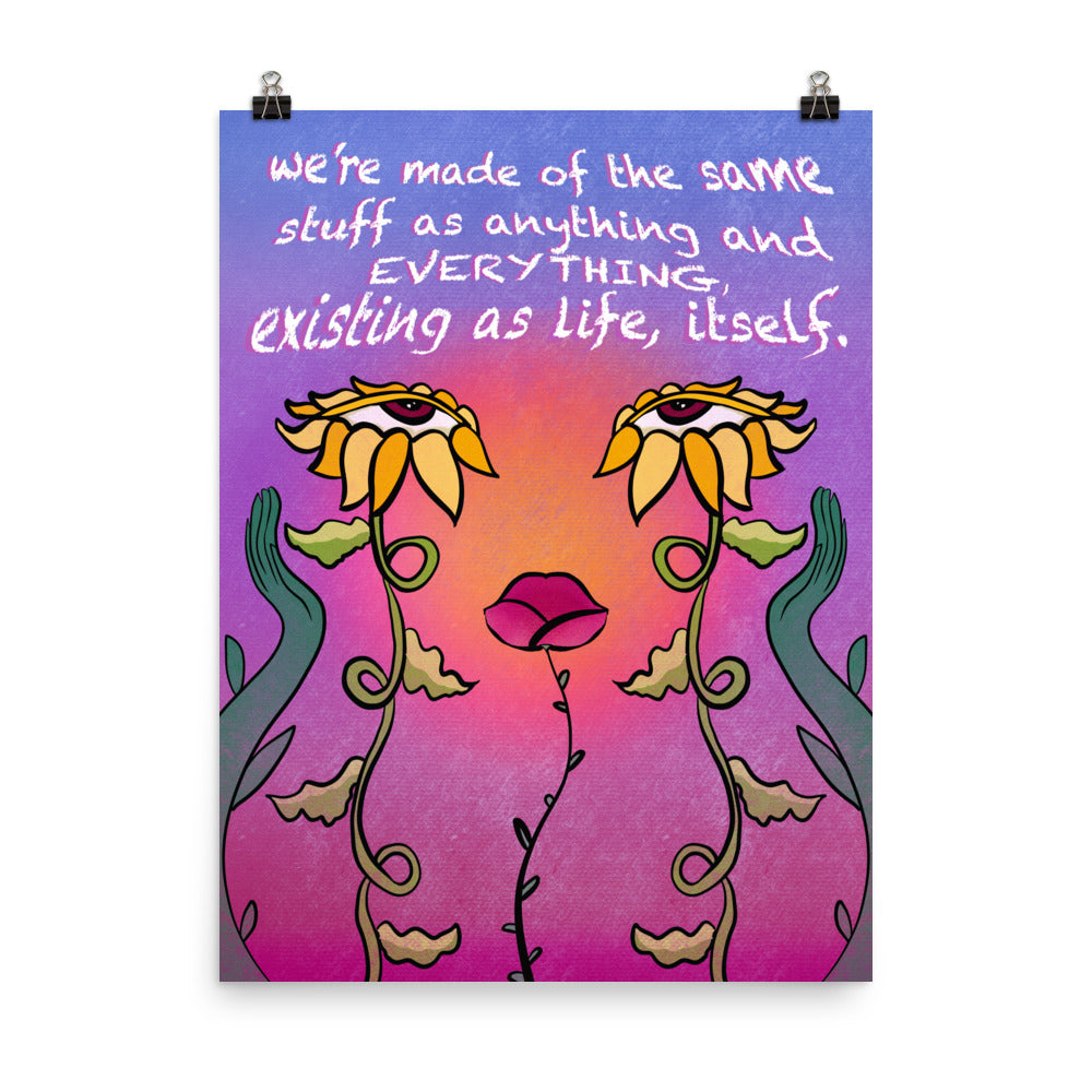 "Anything And Everything" art print by ArtistNatalie, framed in a room setting