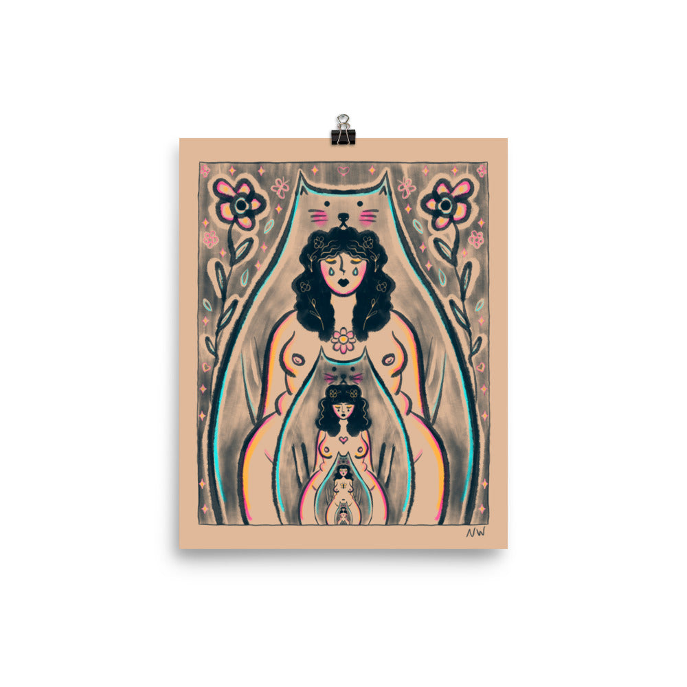 "Endless Being" art print by ArtistNatalie, size options