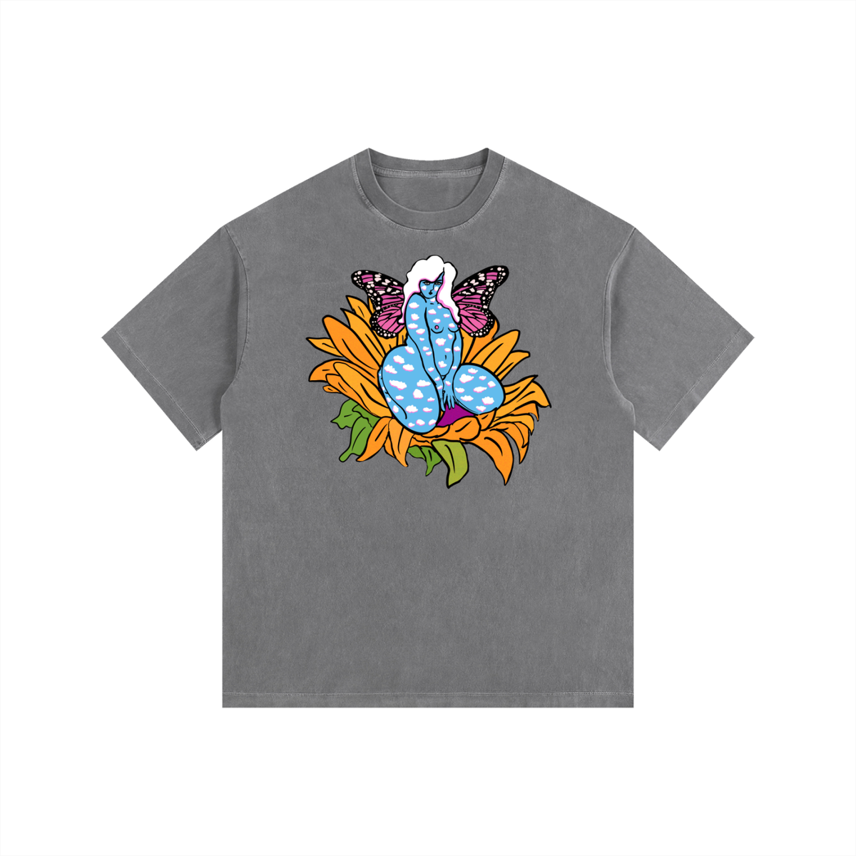 "Fairy" retro washed cotton tee by ArtistNatalie, photo 5