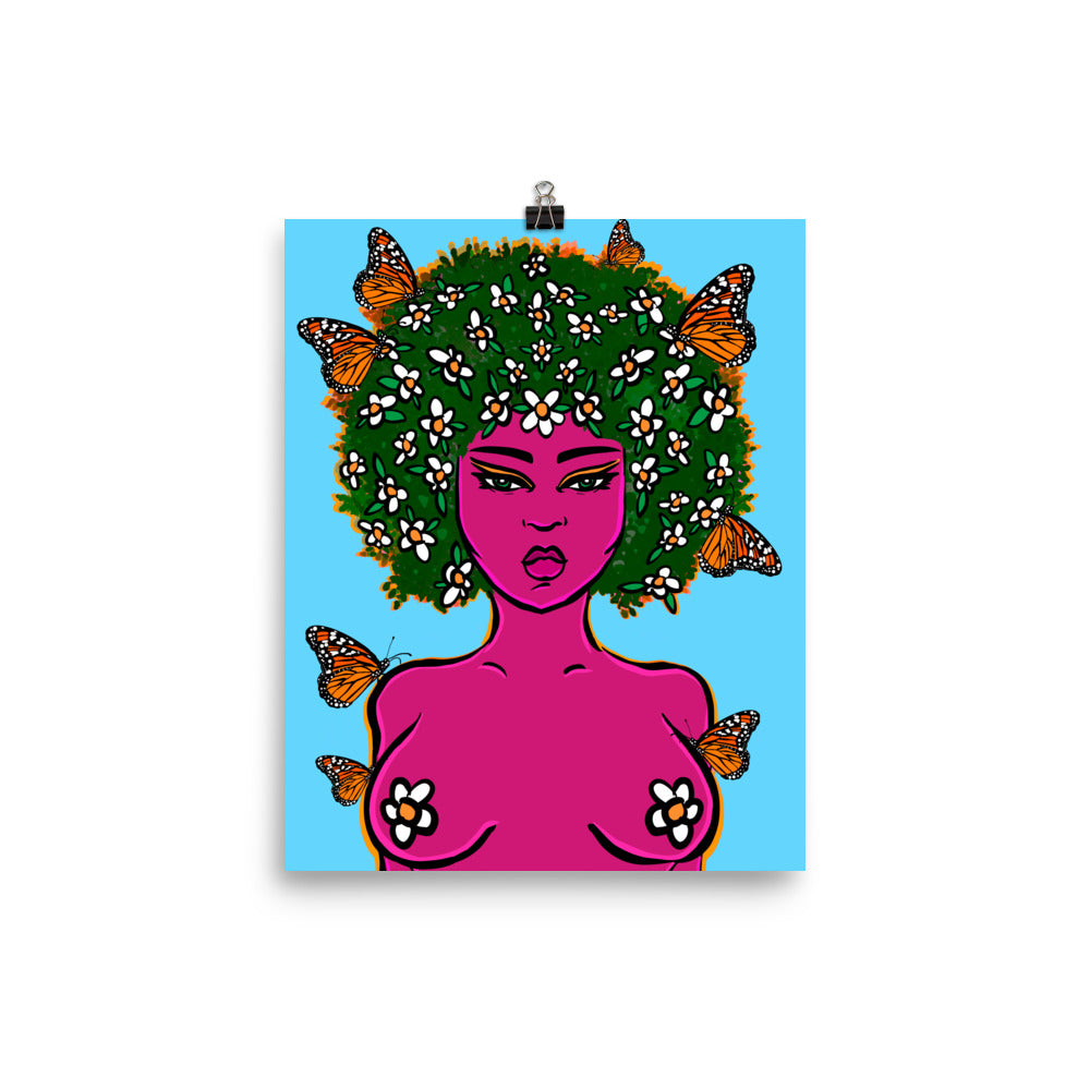 "Existing As Life Itself" art print by ArtistNatalie, framed in a room setting