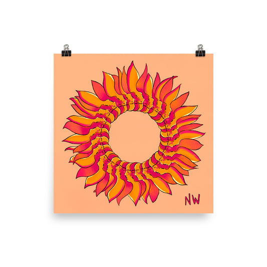 "Petals" art print by ArtistNatalie, print detail