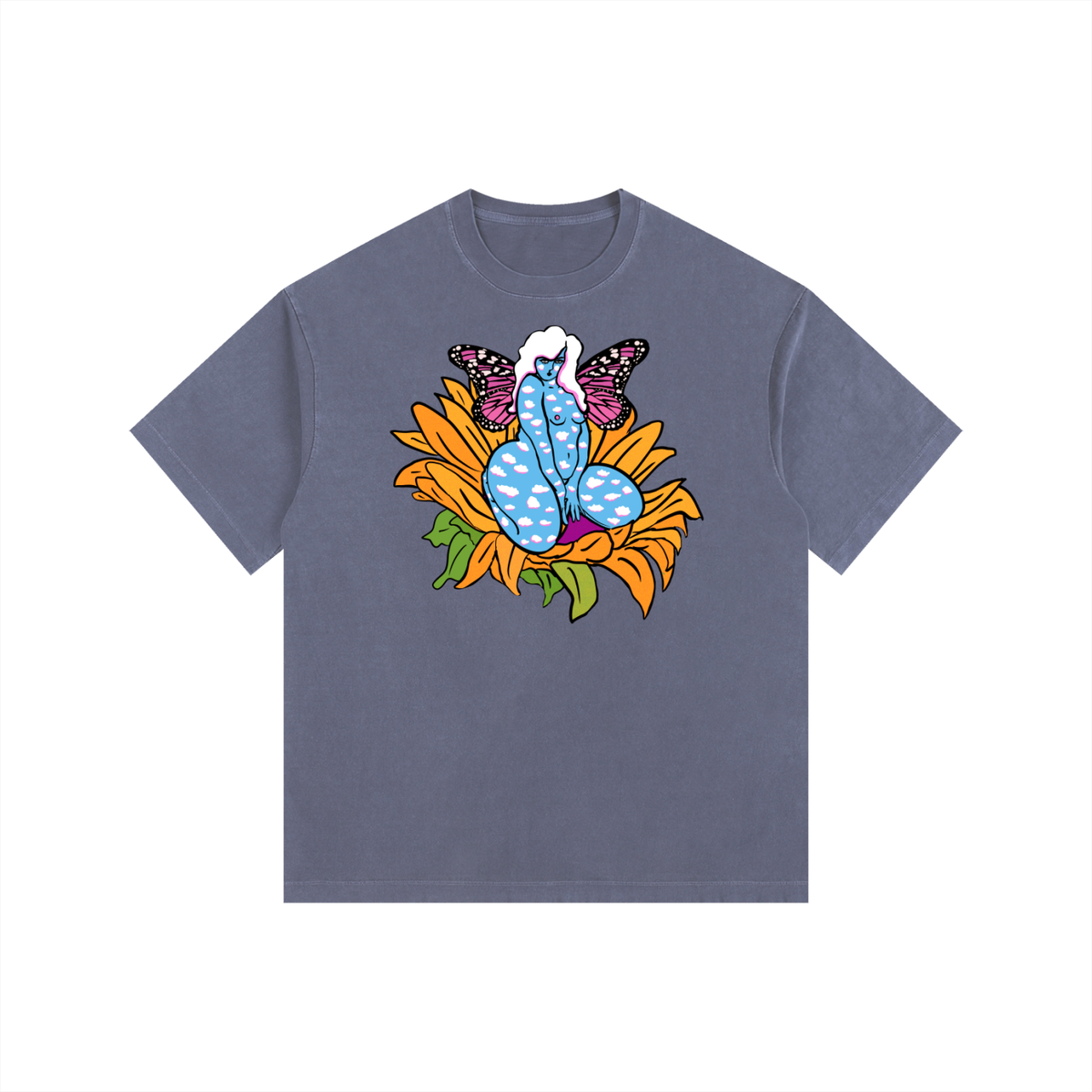 "Fairy" retro washed cotton tee by ArtistNatalie, photo 3