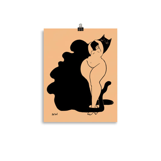 "Not Without My Shadow" art print by ArtistNatalie, print detail